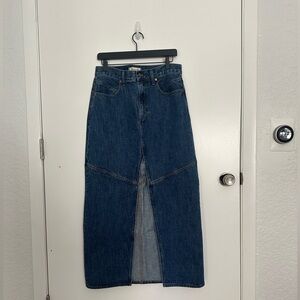 Madewell Long Denim Skirt